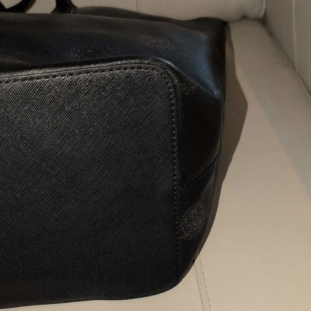 Kate Spade Black Glitter Polka Dot Tote